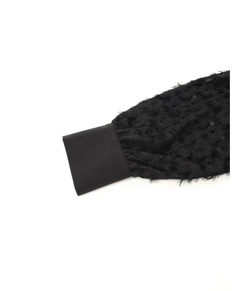 :ETHROF(イーサオブ)の「FRINGE JACQUARD 2WAY SHIRT(シャツ/ブラウス・レディース・ブラック・FREE)」の20枚目の写真