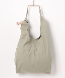 WASHED COTTON タッセル TOTE
