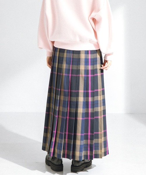 【新品タグ付き】アーバンリサーチサニーレーベル　チェックプリーツイージースカート URBAN RESEARCH Sonny Label スカート 「低身長向けも展開