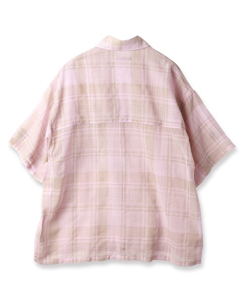 Jieda（ジエダ）の「CHECK SHIRT S/S（シャツ/ブラウス・メンズ・ライトピンク/ライトグレー・1/2）」の17枚目の写真