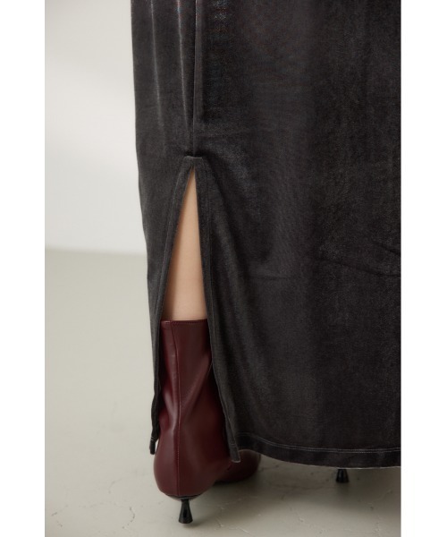 crie conforto(クリーコンフォルト)の「ベロアストレートロングスカート(スカート・レディース・モカ/ダークグレー/ブラウン・SMALL/MEDIUM)」の13枚目の写真