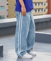 GLAZOS | デニム・配色ラインパンツ(その他パンツ)