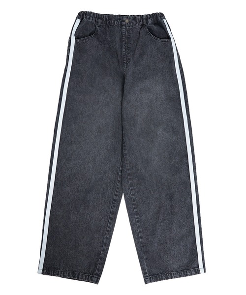 GLAZOS（グラソス）の「デニム・配色ラインパンツ（その他パンツ・キッズ・ライトブルー/ブラック・S/M/L/LL）」の8枚目の写真