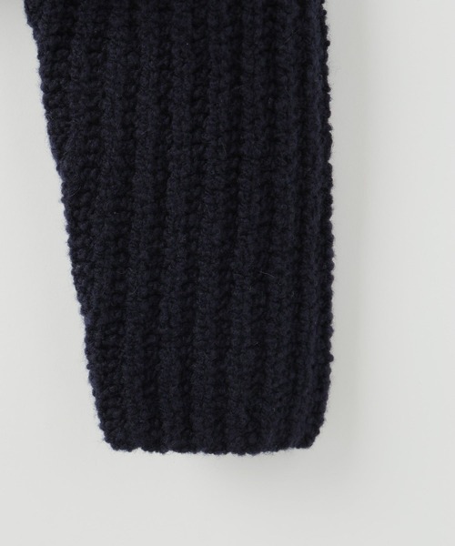 yuw（ユウ）の「ウールブレンドカシュクールカーディガン　144123（カーディガン/ボレロ・レディース・ネイビー/ピンク・FREE）」の6枚目の写真