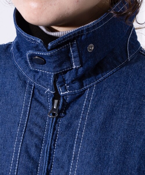 GLOSTER(グロスター)の「【GLOSTER/グロスター】DENIM/デニム ジップブルゾン(ブルゾン・メンズ・ライトブルー/ブラック/インディゴブルー・M/L)」の10枚目の写真