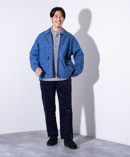 GLOSTER(グロスター)の「【GLOSTER/グロスター】DENIM/デニム ジップブルゾン(ブルゾン・メンズ・ライトブルー/ブラック/インディゴブルー・M/L)」の14枚目の写真