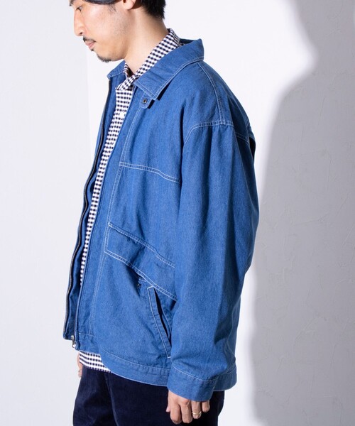 GLOSTER(グロスター)の「【GLOSTER/グロスター】DENIM/デニム ジップブルゾン(ブルゾン・メンズ・ライトブルー/ブラック/インディゴブルー・M/L)」の16枚目の写真