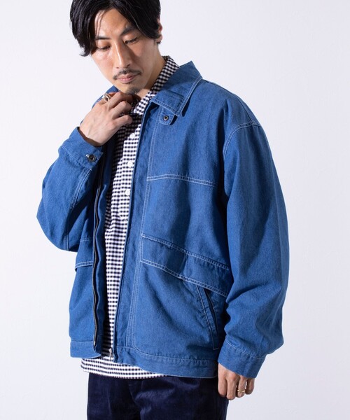 GLOSTER(グロスター)の「【GLOSTER/グロスター】DENIM/デニム ジップブルゾン(ブルゾン・メンズ・ライトブルー/ブラック/インディゴブルー・M/L)」の18枚目の写真
