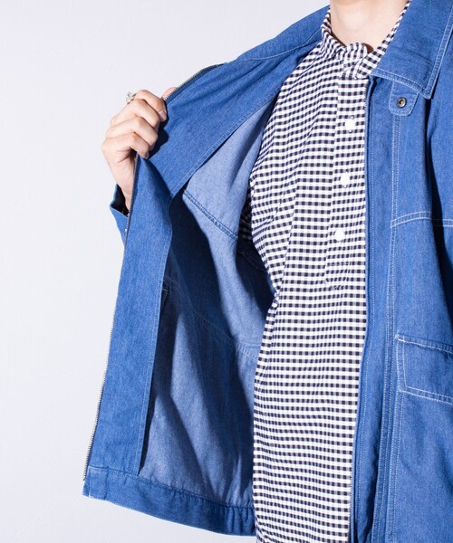 GLOSTER(グロスター)の「【GLOSTER/グロスター】DENIM/デニム ジップブルゾン(ブルゾン・メンズ・ライトブルー/ブラック/インディゴブルー・M/L)」の19枚目の写真