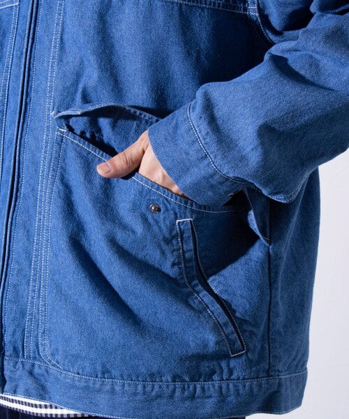 GLOSTER(グロスター)の「【GLOSTER/グロスター】DENIM/デニム ジップブルゾン(ブルゾン・メンズ・ライトブルー/ブラック/インディゴブルー・M/L)」の22枚目の写真