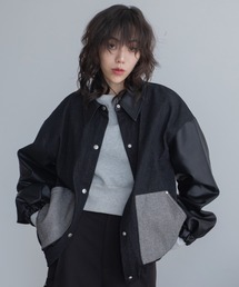 VACANCY | デニムドッキングレザージャケット(デニムジャケット)