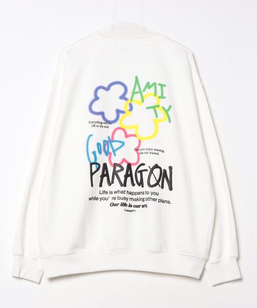 JOHN'S CLOSET（ジョンズクローゼット）の「【13】デジタルプリント＆発砲プリント ビッグトレーナー（スウェット・メンズ・ブラック/ホワイト系その他/オフホワイト/ブラック系その他・LARGE/MEDIUM）」の16枚目の写真