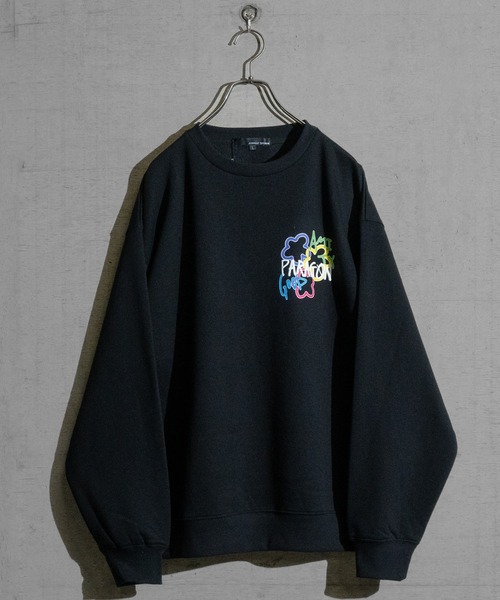 JOHN'S CLOSET（ジョンズクローゼット）の「【13】デジタルプリント＆発砲プリント ビッグトレーナー（スウェット・メンズ・ブラック/ホワイト系その他/オフホワイト/ブラック系その他・LARGE/MEDIUM）」の11枚目の写真