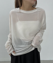 CAPRICIEUX LE'MAGE | 【C.L】シアーベロアロンT(Tシャツ/カットソー)
