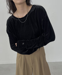 CAPRICIEUX LE'MAGE（カプリシューレマージュ）の「【C.L】シアーベロアロンT（Tシャツ/カットソー・メンズ）」