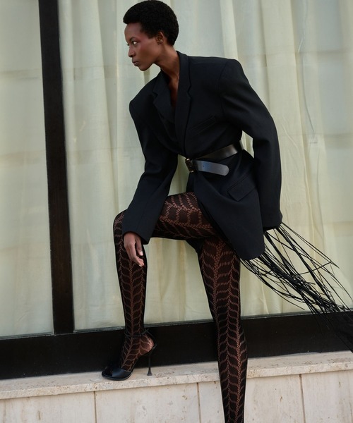 【関税込み】Swedish Stockings ブラック Meja Net タイツ Black Meja Net Tights by Swedish Stockings on Sale