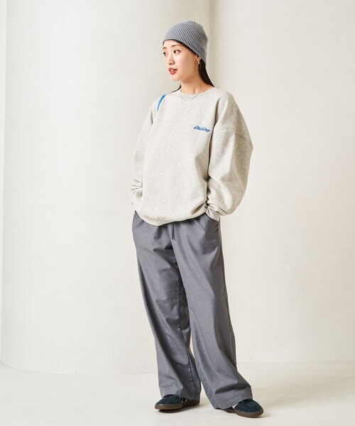 セール】限定展開 サガラ刺繍 バックロゴ 裏起毛 スウェット