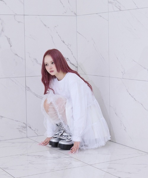 アクシーズファム Fickle Bebe チュールスウィッチトップス
