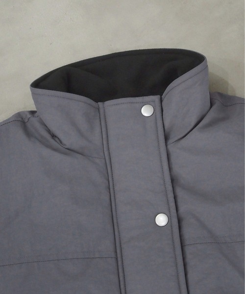 tiptop（ティップトップ）の「ナイロンスタンドカラーパディングブルゾン（ブルゾン・レディース・ブラック/アイボリー/チャコールグレー/ベージュ・FREE）」の12枚目の写真