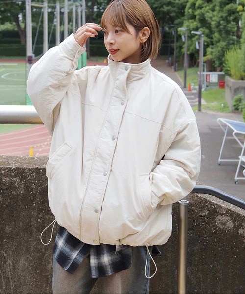 セール】ナイロンスタンドカラーパディングブルゾン（ブルゾン