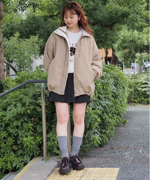 セール】ナイロンスタンドカラーパディングブルゾン（ブルゾン