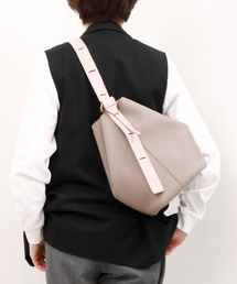 カシュカシュ cachecache / シボフェイクレザーソフトホーボーバッグ