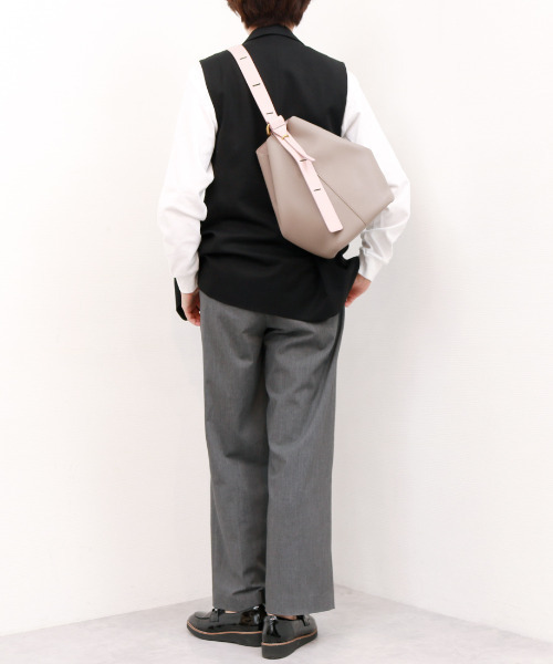 カシュカシュ cachecache / シボフェイクレザーソフトホーボーバッグ（トートバッグ）｜cache cache（カシュ カシュ）