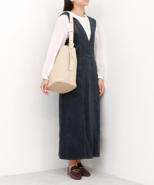 カシュカシュ cachecache / シボフェイクレザーソフトホーボーバッグ（トートバッグ）｜cache cache（カシュ カシュ）