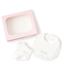 【新品未使用　タグ付き】mezzo pianoロンパースセット セール】【BOX付】オリジナルボックスつきうさ耳エプロン＆ヘア