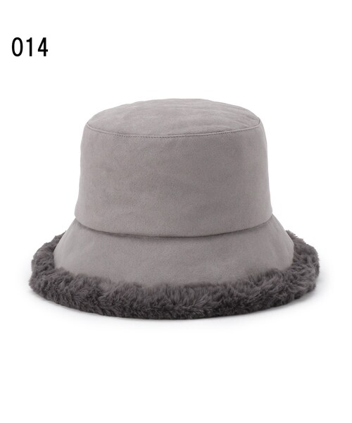 SHOO・LA・RUE(シューラルー)の「◆リバーシブルフェイクムートン×フェイクファーバケハ(ハット・レディース・ベージュ/ブラック/オフホワイト/チャコールグレー・00)」の9枚目の写真