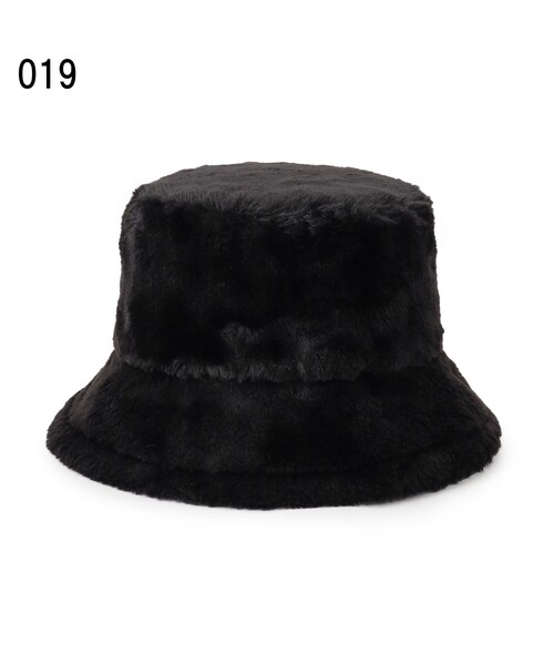 SHOO・LA・RUE(シューラルー)の「◆リバーシブルフェイクムートン×フェイクファーバケハ(ハット・レディース・ベージュ/ブラック/オフホワイト/チャコールグレー・00)」の12枚目の写真