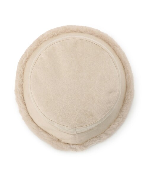 SHOO・LA・RUE(シューラルー)の「◆リバーシブルフェイクムートン×フェイクファーバケハ(ハット・レディース・ベージュ/ブラック/オフホワイト/チャコールグレー・00)」の14枚目の写真