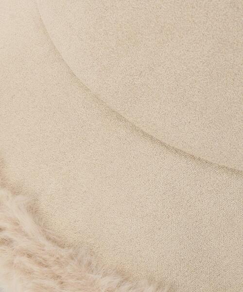 SHOO・LA・RUE(シューラルー)の「◆リバーシブルフェイクムートン×フェイクファーバケハ(ハット・レディース・ベージュ/ブラック/オフホワイト/チャコールグレー・00)」の16枚目の写真