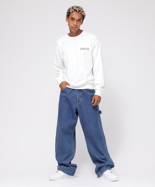 AVIREX(アヴィレックス)の「《WEB&DEPOT限定》TAPESTORY OF NEWYORK CREWNECK SWEAT(スウェット・メンズ・レッド系その他4/チャコールグレー/ホワイト・F)」の13枚目の写真