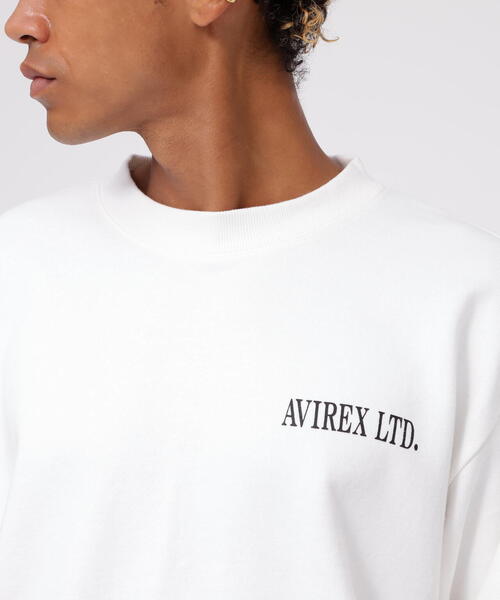 AVIREX(アヴィレックス)の「《WEB&DEPOT限定》TAPESTORY OF NEWYORK CREWNECK SWEAT(スウェット・メンズ・レッド系その他4/チャコールグレー/ホワイト・F)」の16枚目の写真