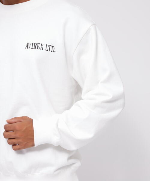 AVIREX(アヴィレックス)の「《WEB&DEPOT限定》TAPESTORY OF NEWYORK CREWNECK SWEAT(スウェット・メンズ・レッド系その他4/チャコールグレー/ホワイト・F)」の17枚目の写真