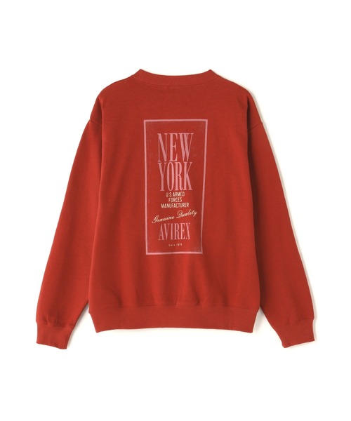 【セール】《WEB&DEPOT限定》TAPESTORY OF NEWYORK CREWNECK SWEAT（スウェット）｜AVIREX（アヴィレックス）