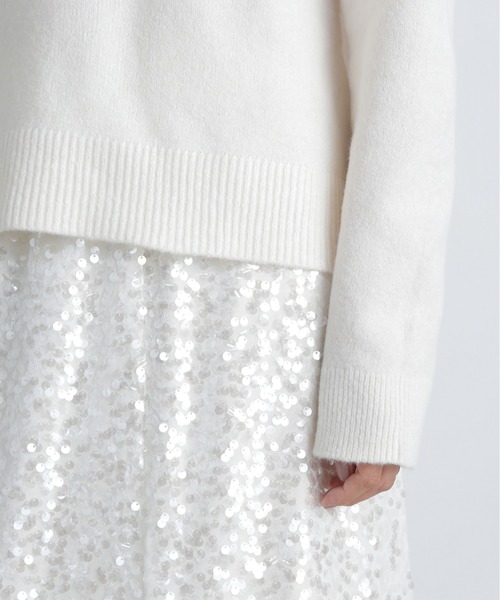 N.（N. Natural Beauty Basic）（エヌエヌナチュラルビューティーベーシック）の「ニットパーカー（パーカー・レディース・オフホワイト/グレー/ピンク・MEDIUM）」の18枚目の写真