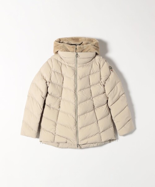 CAPEHORN(ケープホーン)の「CAPE HORN: ALVAREZ MATT セミロング フード付き ダウン コート(ダウンジャケット/コート・レディース・ベージュ/ブラック・42/40)」の1枚目の写真