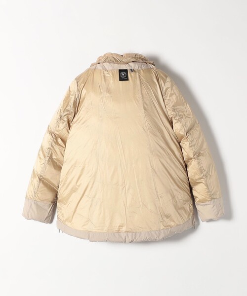 CAPEHORN(ケープホーン)の「CAPE HORN: ALVAREZ MATT セミロング フード付き ダウン コート(ダウンジャケット/コート・レディース・ベージュ/ブラック・42/40)」の3枚目の写真