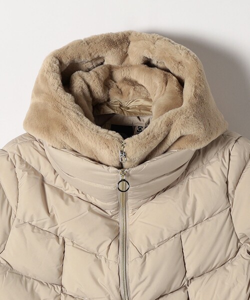 CAPE HORN: ALVAREZ MATT セミロング フード付き ダウン コート