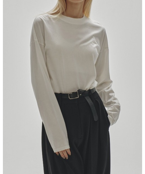 TODAYFUL(トゥデイフル)の「TODAYFUL Cottonsilk Useful Long T-shirts 12220612(Tシャツ/カットソー・レディース・ブラック/ホワイト・FREE)」の9枚目の写真