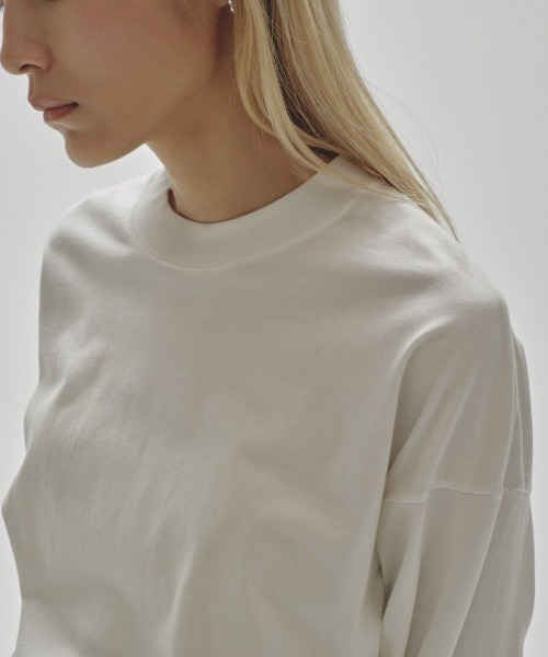 TODAYFUL(トゥデイフル)の「TODAYFUL Cottonsilk Useful Long T-shirts 12220612(Tシャツ/カットソー・レディース・ブラック/ホワイト・FREE)」の3枚目の写真