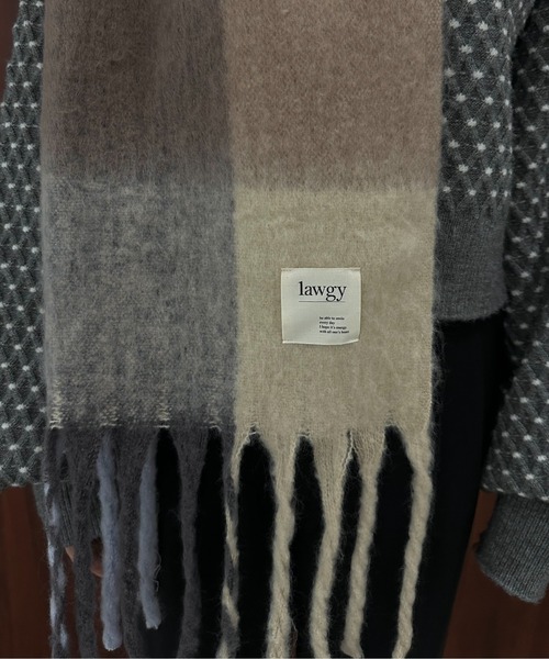 lawgy(ラウジー)の「mix color fringe muffler / ミックスカラーフリンジマフラー(マフラー・レディース・チェック/マルチ・FREE)」の8枚目の写真