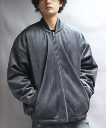 ベロアボンディングブルゾン