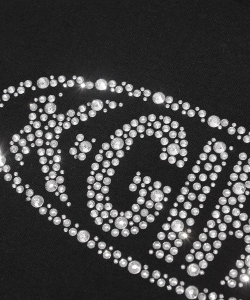 RHINESTONE OVAL LOGO S/S BABY TEE（Tシャツ/カットソー）｜X