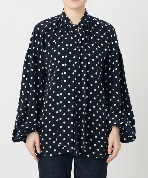 journal standard L'essage(ジャーナルスタンダードレサージュ)の「《追加3》IPEKERDOTボウタイブラウス(シャツ/ブラウス・レディース・ブラック/ダークブルー・FREE)」の22枚目の写真