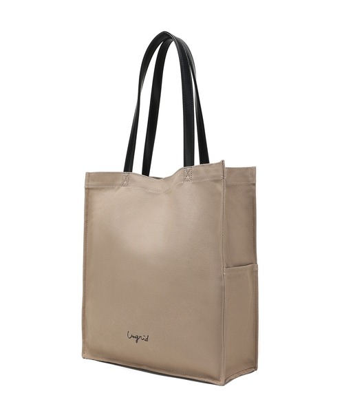 Ungrid(アングリッド)の「【Ungrid/アングリッド】ウォッシュド コットンキャンバス ラージトートバッグ(トートバッグ・レディース・ブラック/アイボリー/グレイッシュベージュ・FREE)」の15枚目の写真