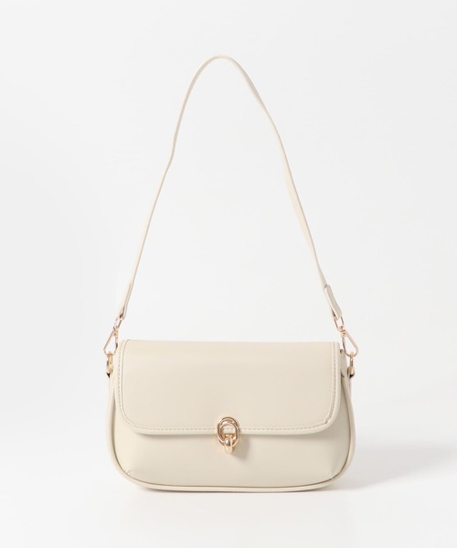 URBAN RESEARCH ROSSO WOMEN(アーバンリサーチ ロッソ)の「ヴィンテージライクフラップバッグ(ショルダーバッグ・レディース・ブラック/オフホワイト・-)」の6枚目の写真