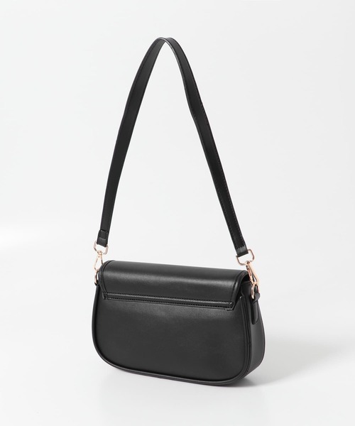 URBAN RESEARCH ROSSO WOMEN(アーバンリサーチ ロッソ)の「ヴィンテージライクフラップバッグ(ショルダーバッグ・レディース・ブラック/オフホワイト・-)」の8枚目の写真